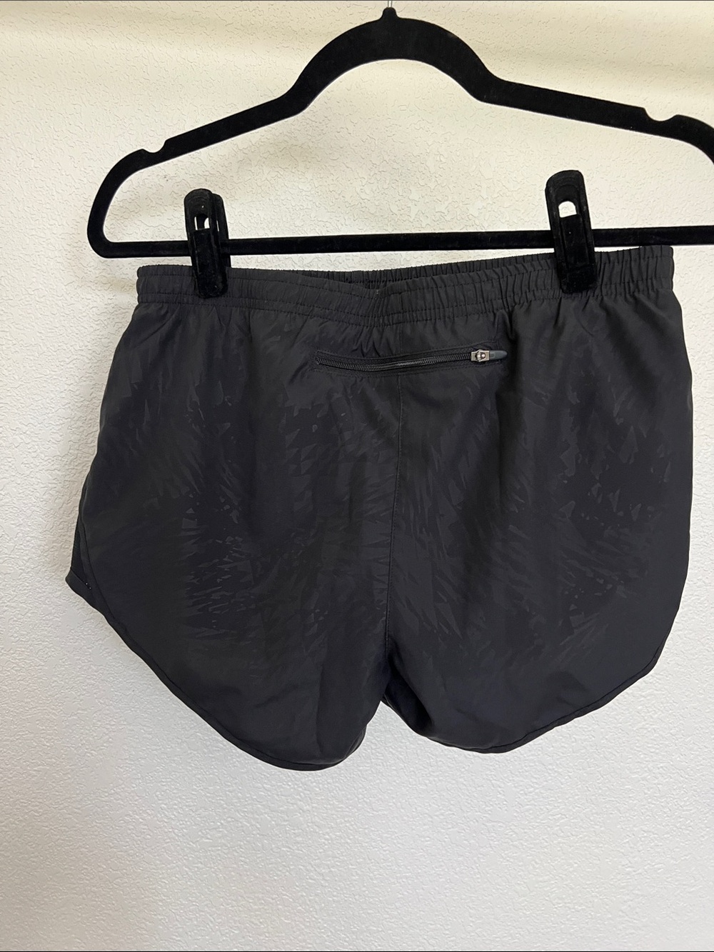 Nike Women's Black Running Shorts with White Swoosh Accent - Picture 4 of 6